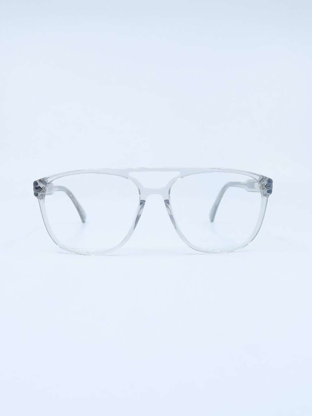 John Varvatos VJV424 56mm Smoke Clear Aviator New Men's Eyeglasses.